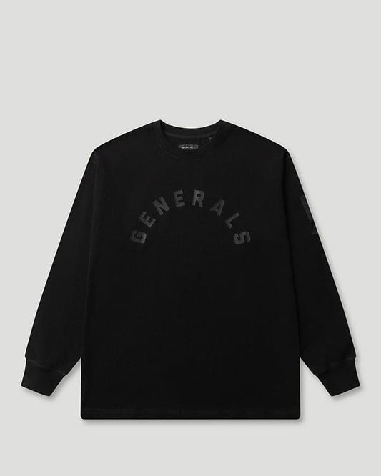 Generals Classic Fit Longsleeve T-Shirt Jet Black