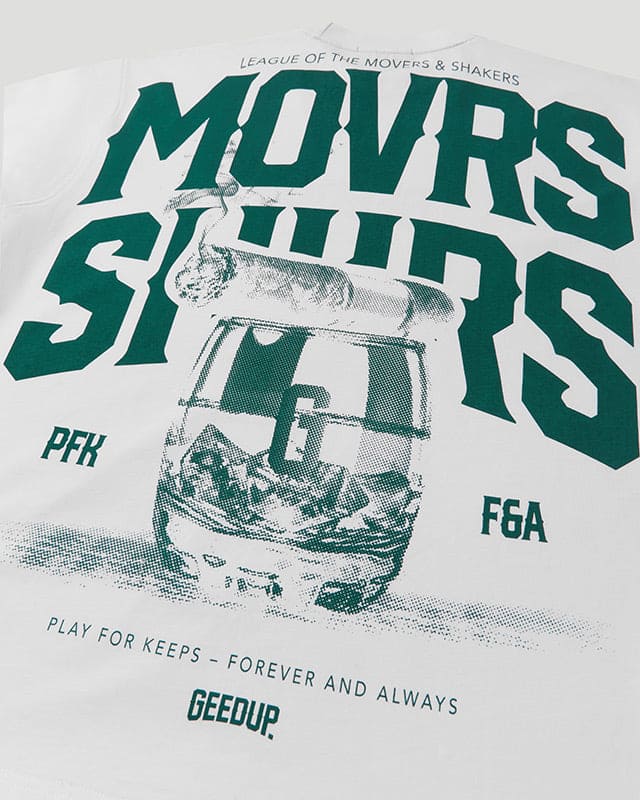 MVRS & SHKRS Cigar T-Shirt Off White/Green