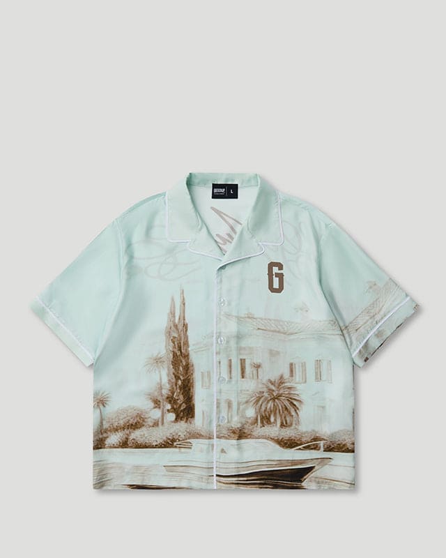 C.D.G Silk Shirt Pastel Mint