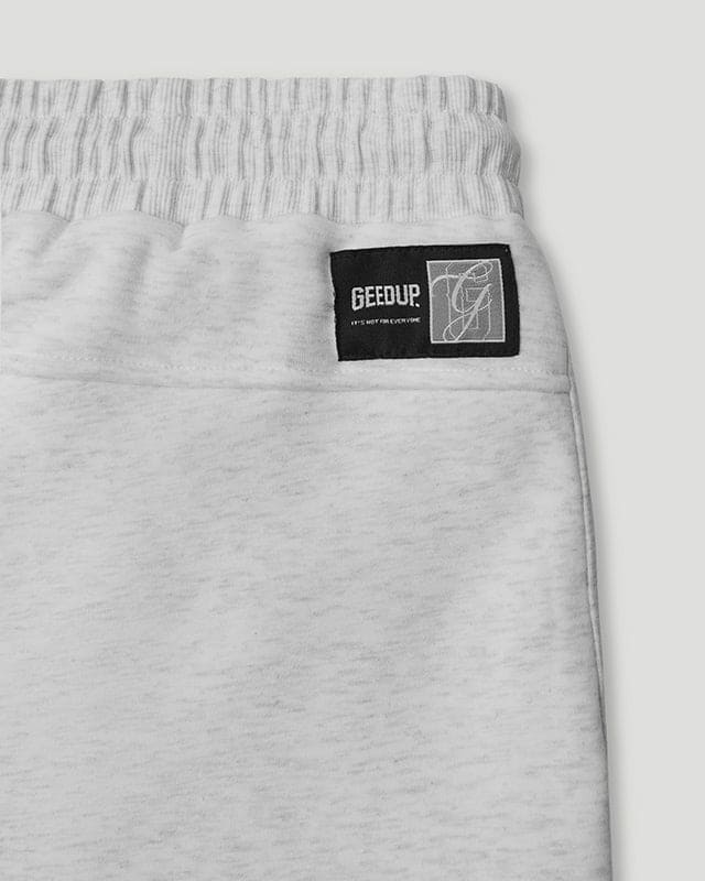 Team Logo Cursive Trackpant White Marle/Red