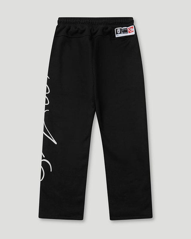 Cursive Logo Trackpant Black/White