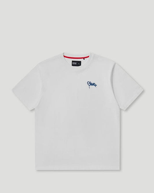 Micro Handstyle T-Shirt White/Blue