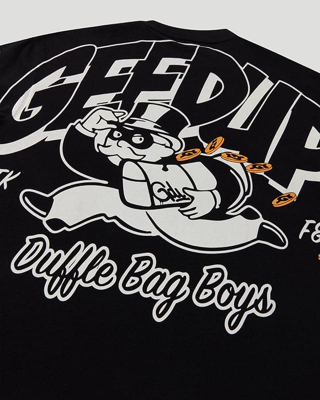 Duffle Bag Boys T-Shirt Black/White