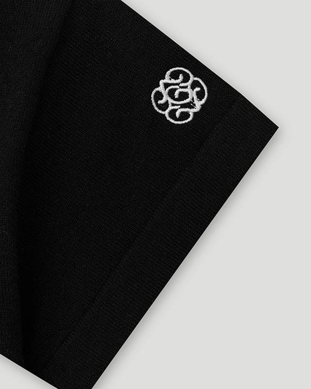 Handstyle Logo Knitted Lil Don Tee Black/Grey