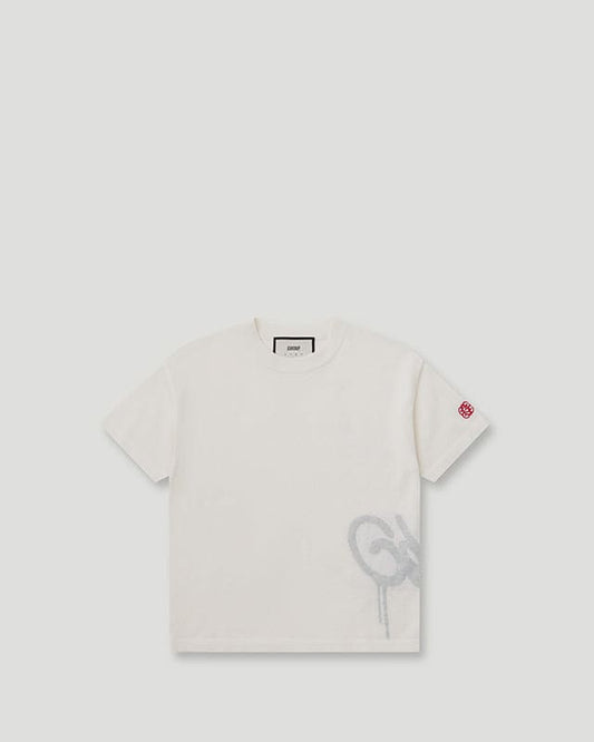 Handstyle Logo Knitted Lil Don Tee Cream/Grey