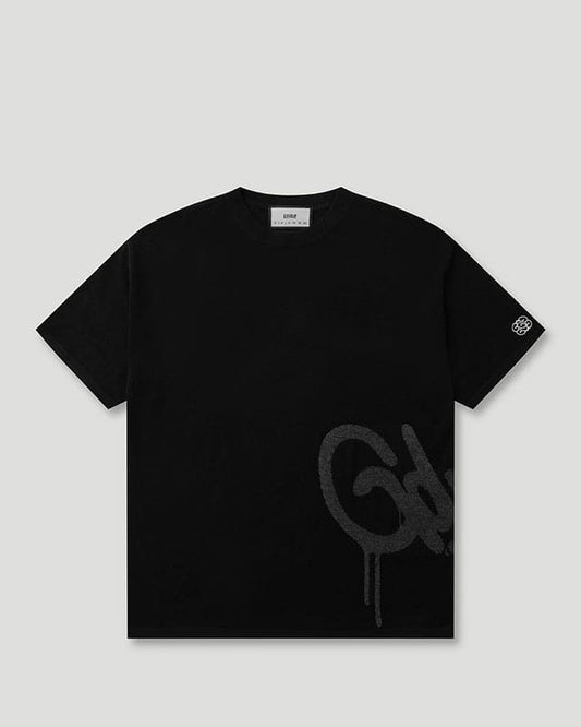 Handstyle Logo Knitted Tee Black/Grey