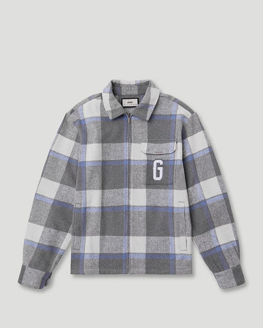 PFK Flannel Jacket Grey Blue/Cream