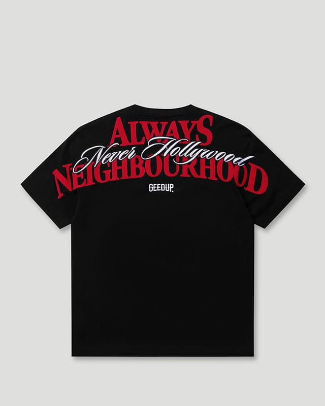 Always Neighbourhood Tee - Black/Red
