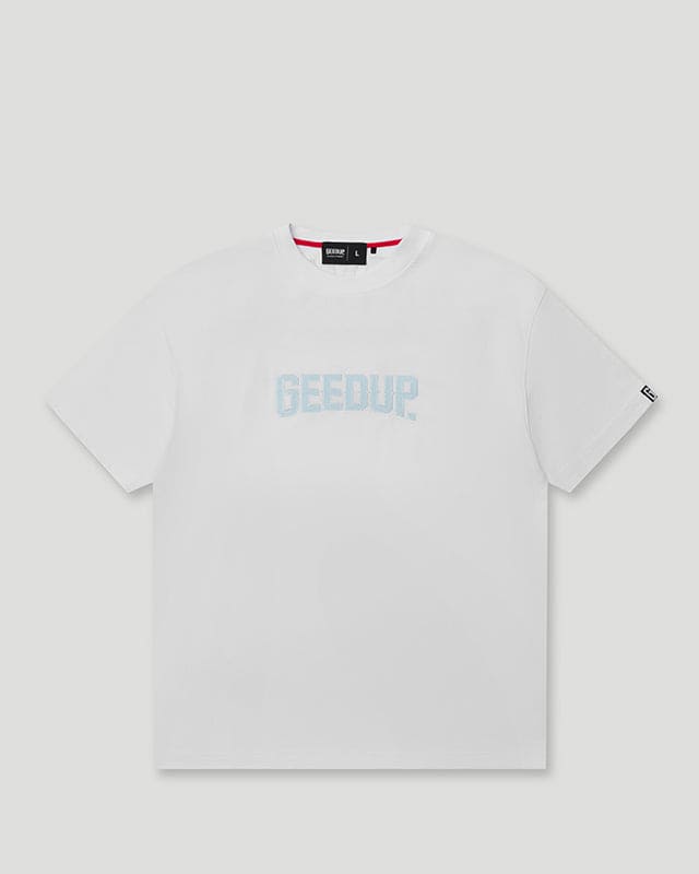 Always Neighbourhood Tee - White/Baby Blue