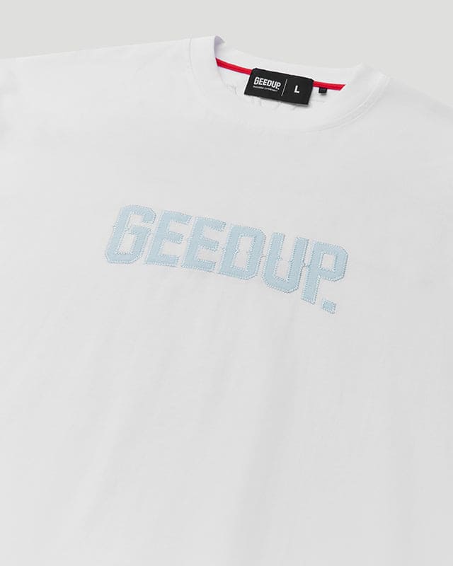 Always Neighbourhood Tee - White/Baby Blue