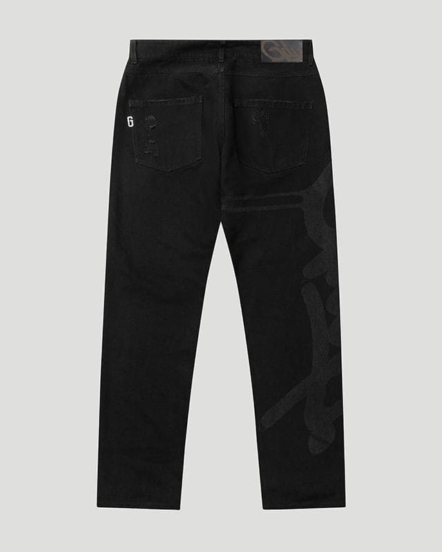Handstyle Denim Pant Washed Black