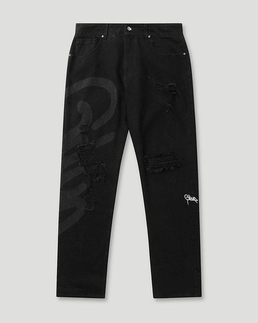Handstyle Denim Pant Washed Black