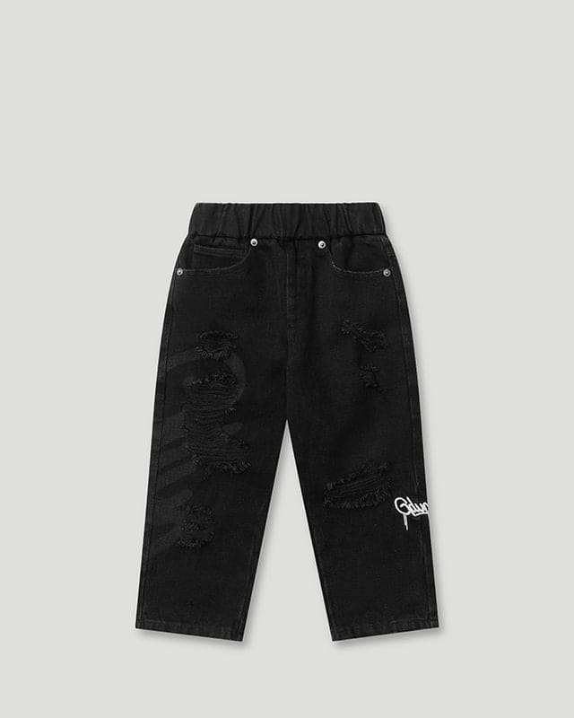 Lil Don's Distressed Denim Black