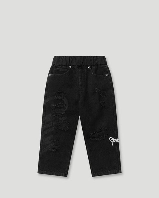 Lil Don's Distressed Denim Black