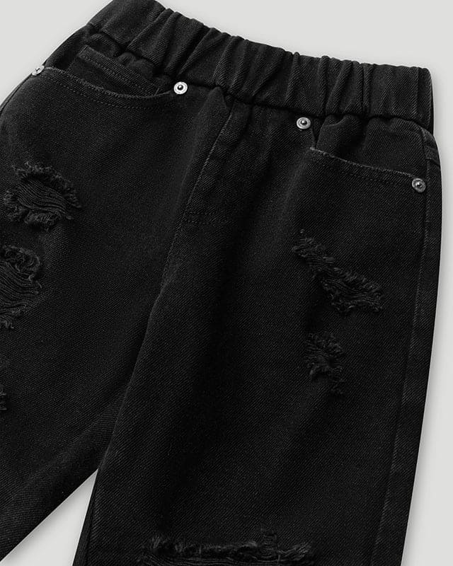 Lil Don's Distressed Denim Black