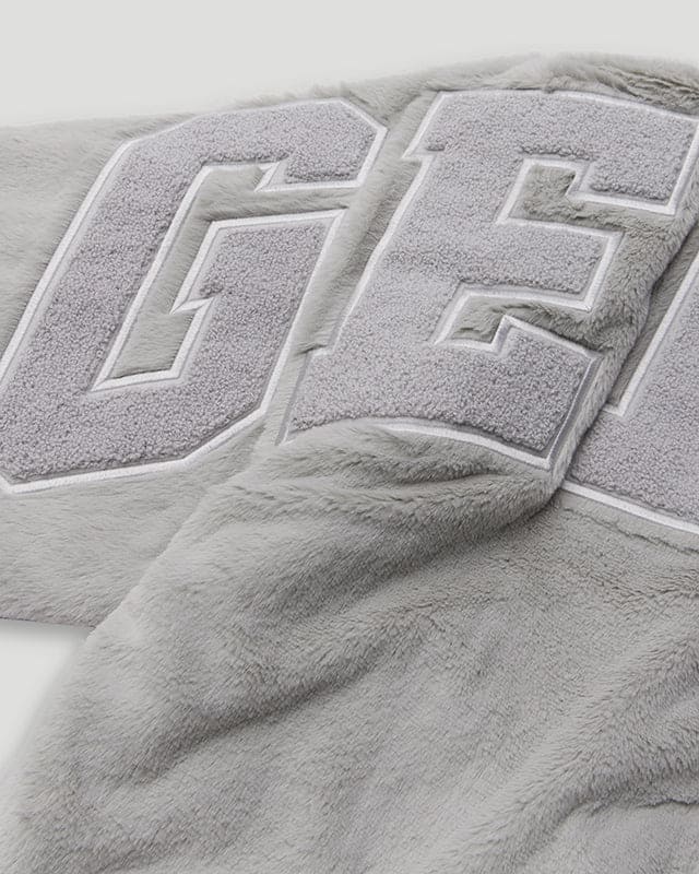 Handstyle Team Logo Reversible Leather/Faux Fur Jacket