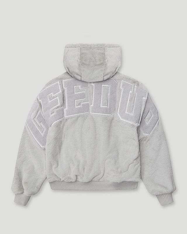 Handstyle Team Logo Reversible Leather/Faux Fur Jacket