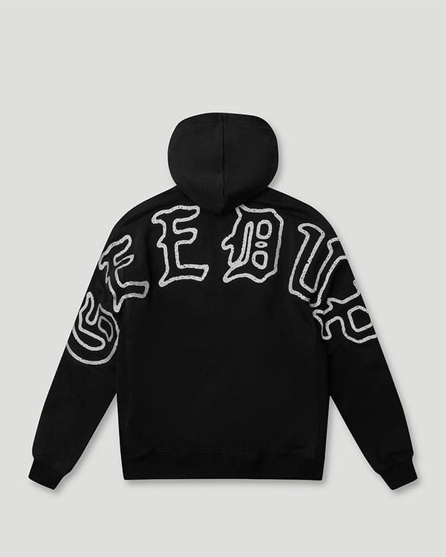 Ol' English Oversized Hoodie Black