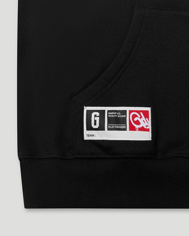 PLAY FOR KEEPS O/S Hoodie Black/Grey